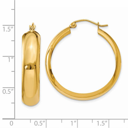 14K Gelbgold Creolen