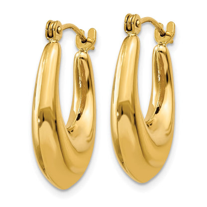 14K Gelbgold Poliert Creolen