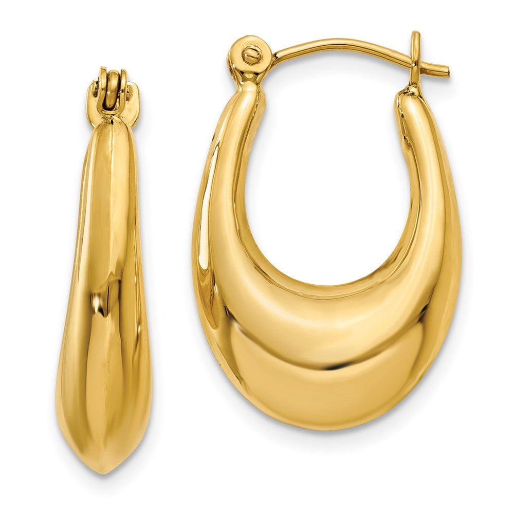 14K Gelbgold Poliert Creolen