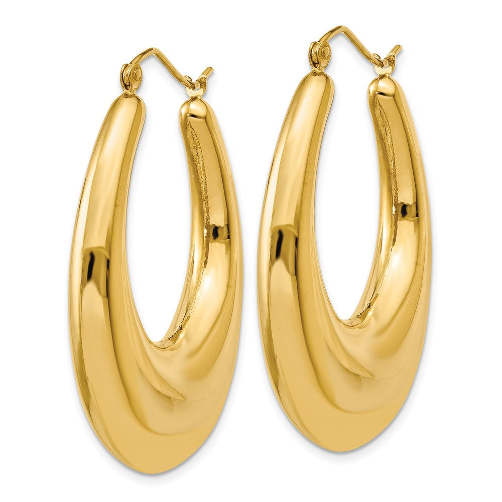 14K Gelbgold Poliert Creolen