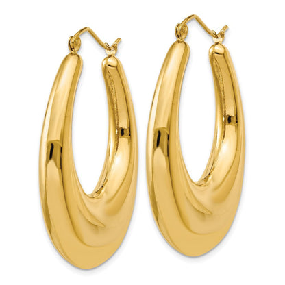 14K Gelbgold Poliert Creolen