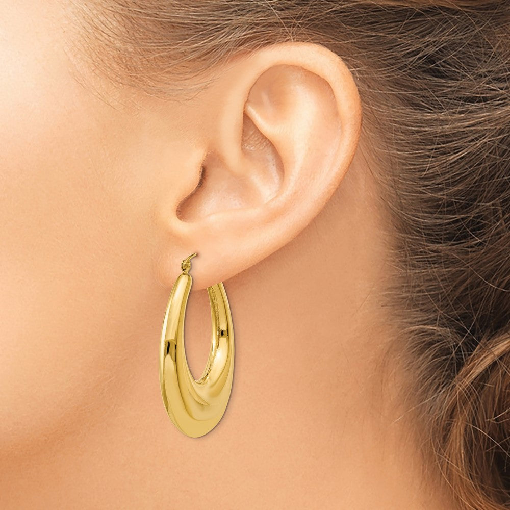 14K Gelbgold Poliert Creolen
