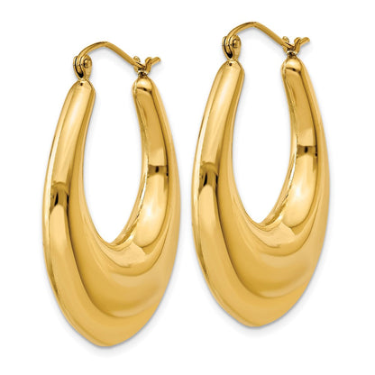14K Gelbgold Poliert Creolen