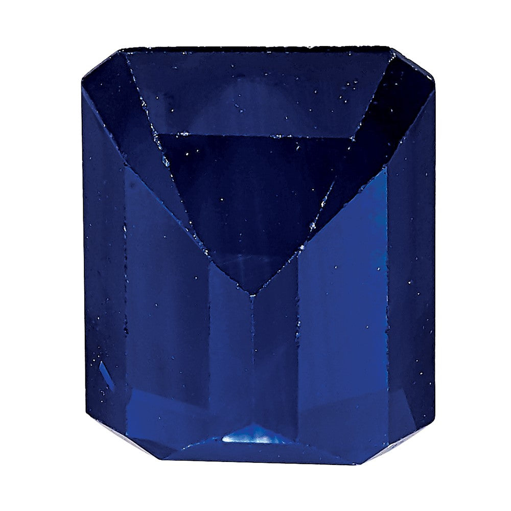 Edelstein Blau Saphir A Qualität 8x6mm Smaragdschliff