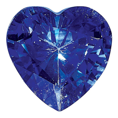 Edelstein Blau Saphir Aa Qualität 4mm Herz