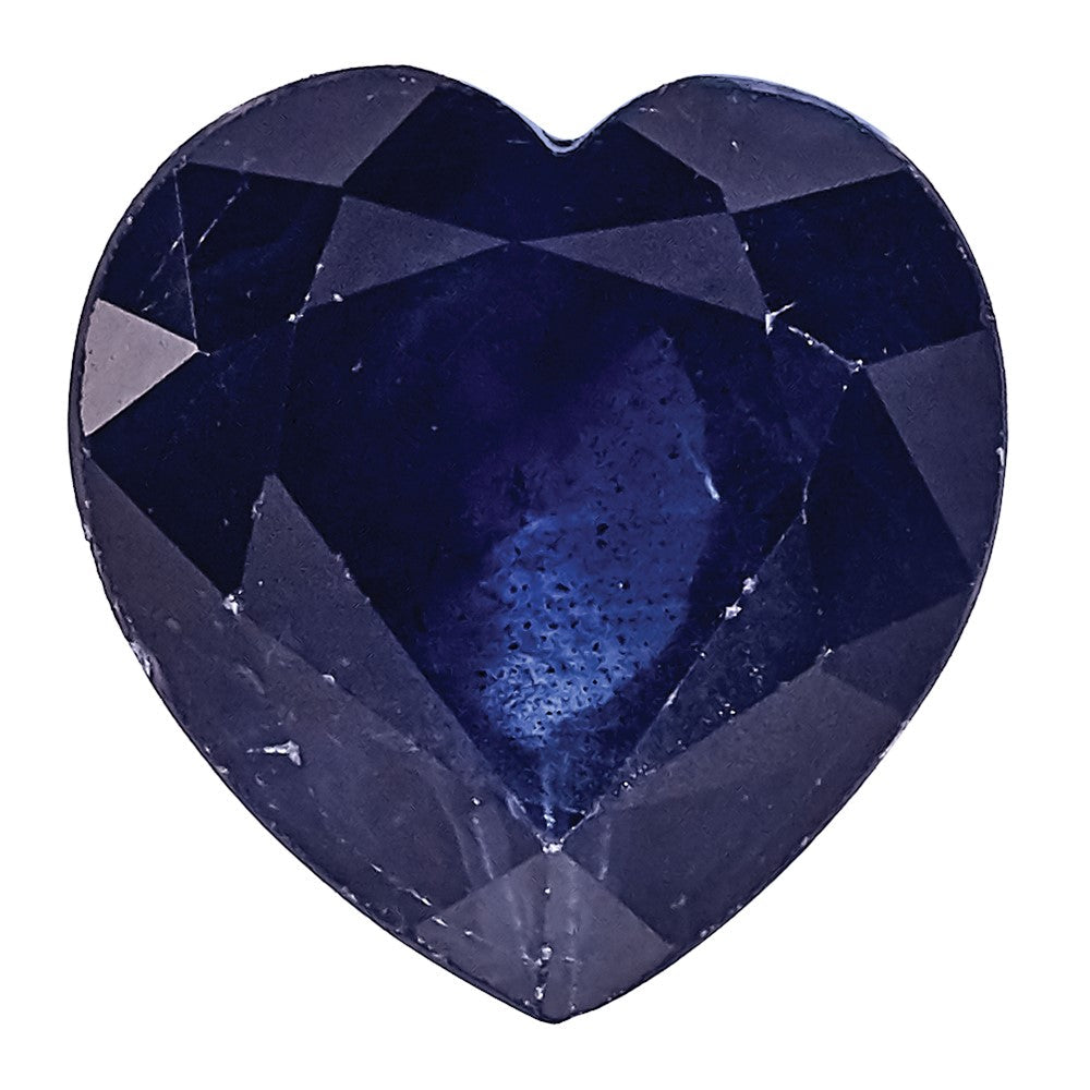 Edelstein Blau Saphir C Qualität 4mm Herz