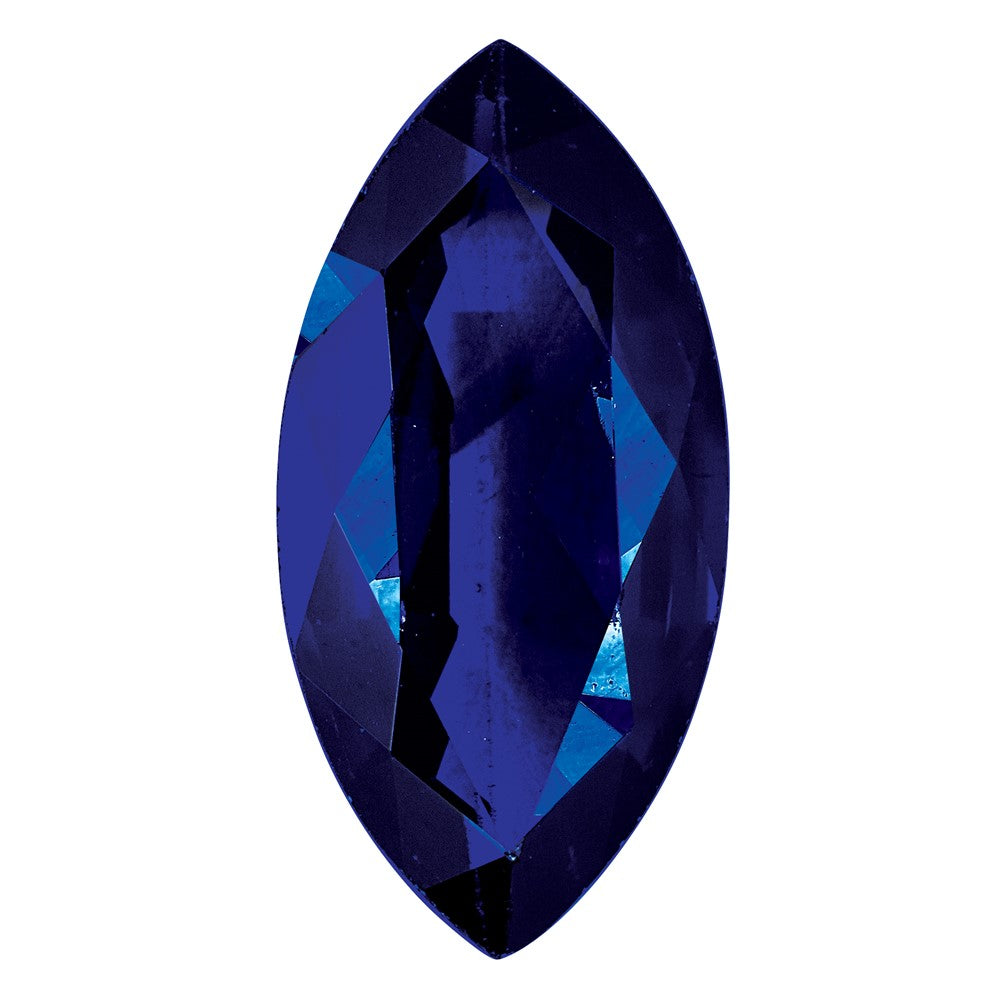 Edelstein Blau Saphir A Qualität 7x3.5mm Marquise