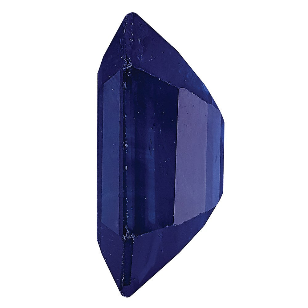 Edelstein Blau Saphir A Qualität 8x6mm Smaragdschliff