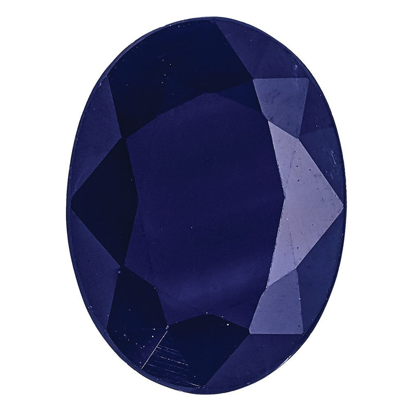 Edelstein Blau Saphir C Qualität 6x4mm Oval