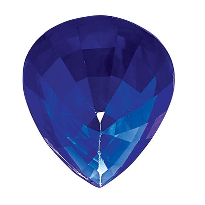 Edelstein Blau Saphir A Qualität 6x4mm Tropfen