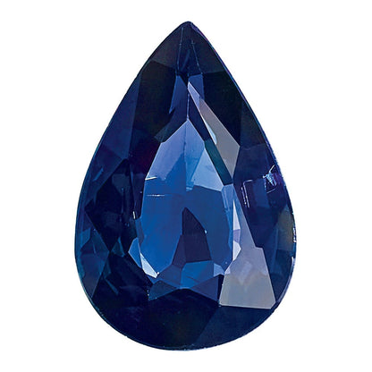 Edelstein Blau Saphir Aa Qualität 6x4mm Tropfen