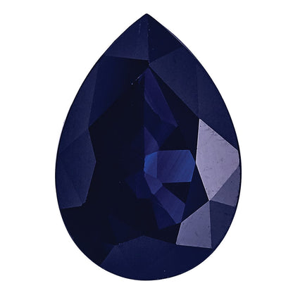 Edelstein Blau Saphir C Qualität 5x3mm Tropfen