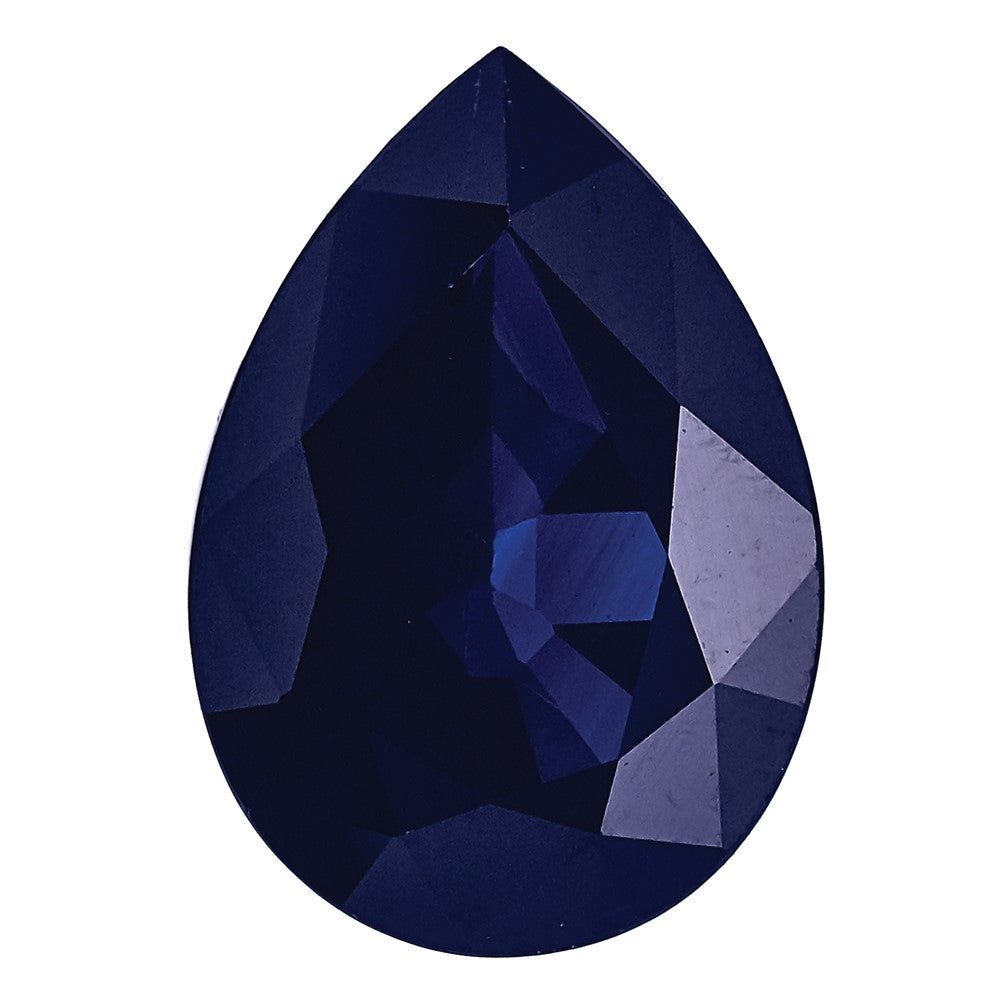 Edelstein Blau Saphir C Qualität 6x4mm Tropfen