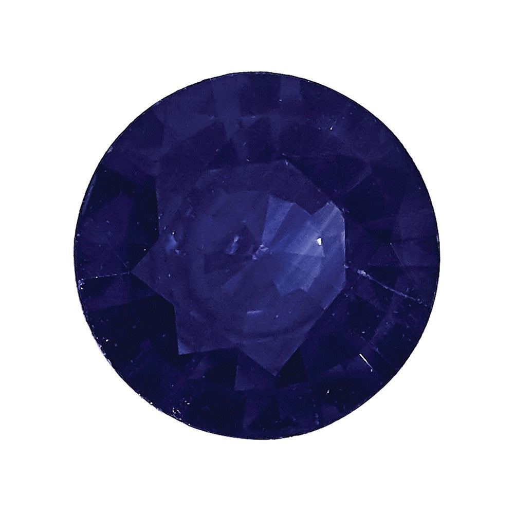 Edelstein Blau Saphir A Qualität 2.25mm Rund Diamantiert