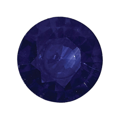 Edelstein Blau Saphir A Qualität 1.25mm Rund Diamantiert