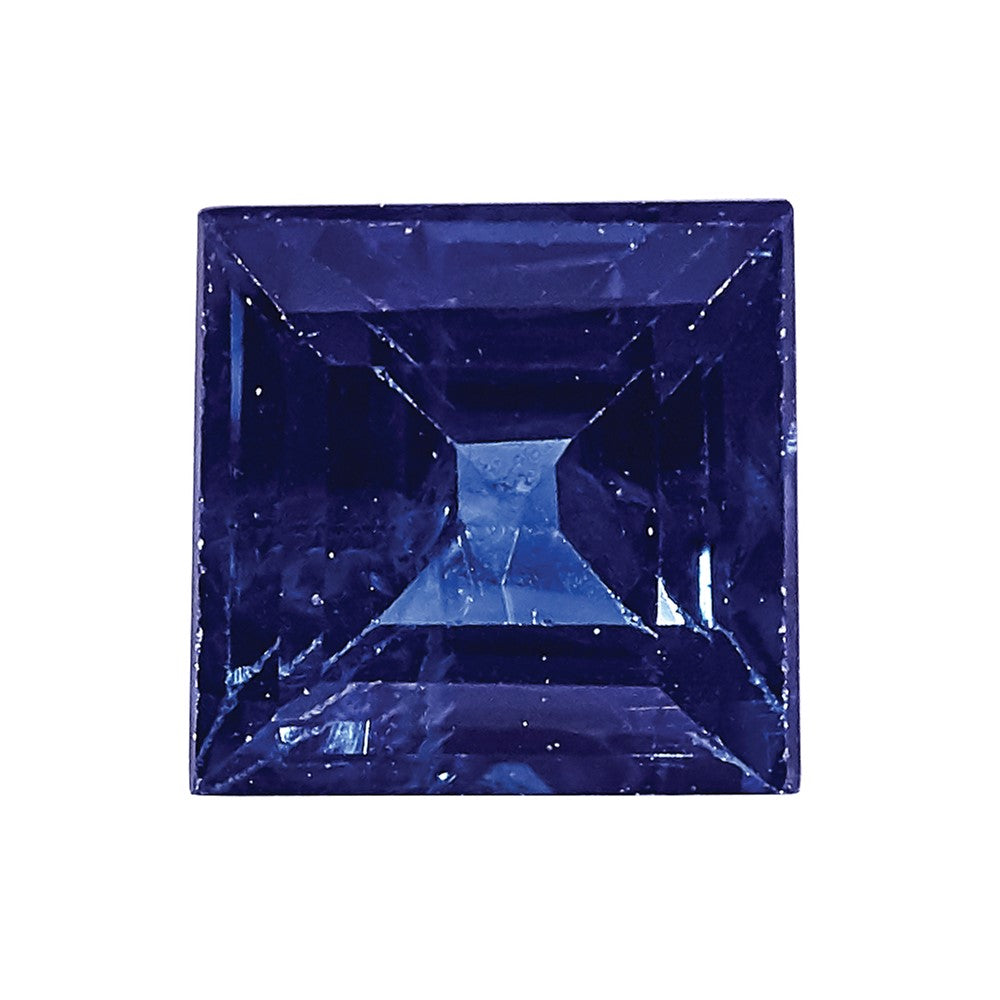 Edelstein Blau Saphir Aa Qualität 3.75mm Quadratisch Stufe- Schliff