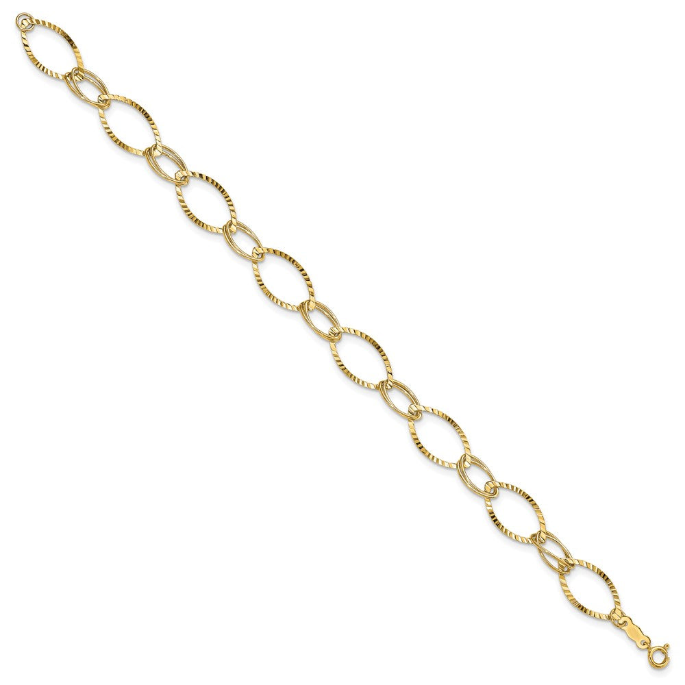 7.25 Zoll 14K Fantasieglieder Armband