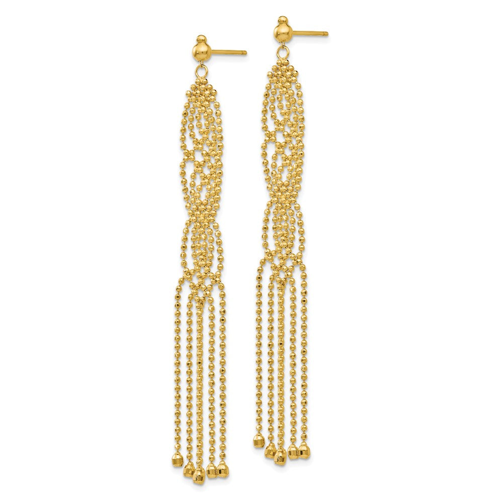 14K Gelbgold Gekugelt Ohrringe