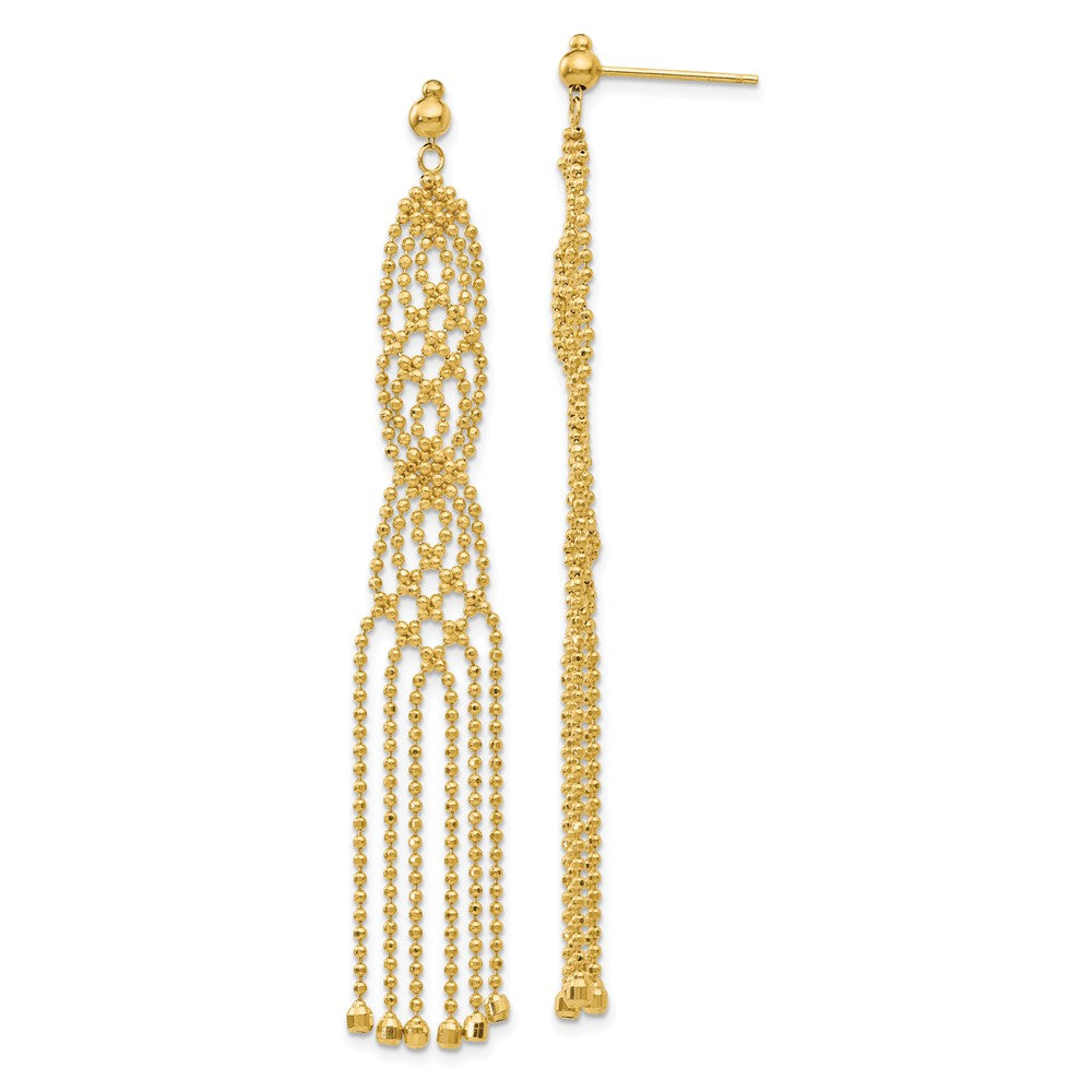 14K Gelbgold Gekugelt Ohrringe