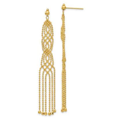 14K Gelbgold Gekugelt Ohrringe