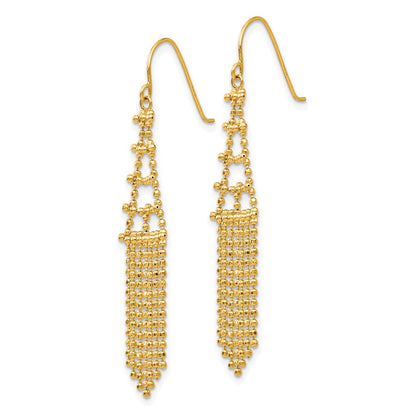 14K Gelbgold Gekugelt Ohrringe