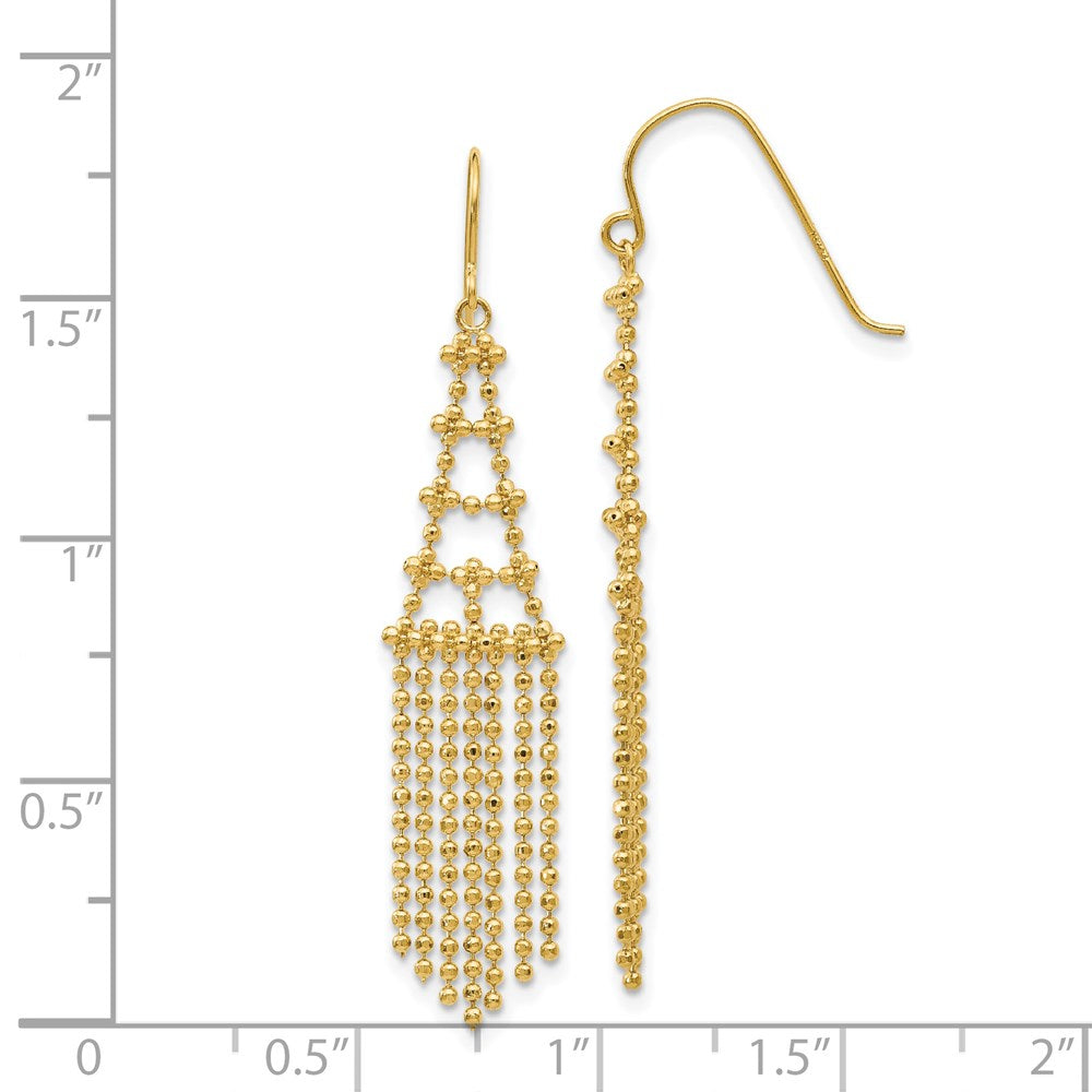 14K Gelbgold Gekugelt Ohrringe