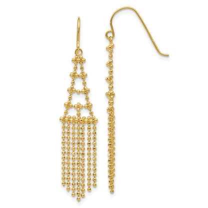 14K Gelbgold Gekugelt Ohrringe