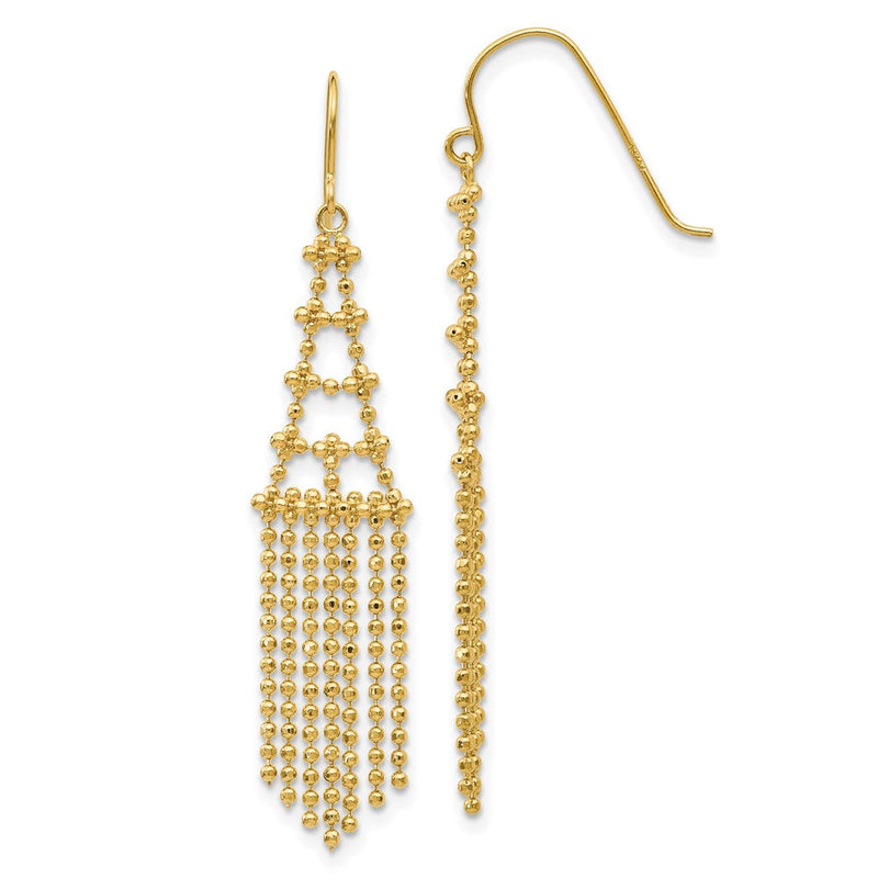 14K Gelbgold Gekugelt Ohrringe