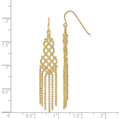 14K Gelbgold Perle Kette Ohrringe