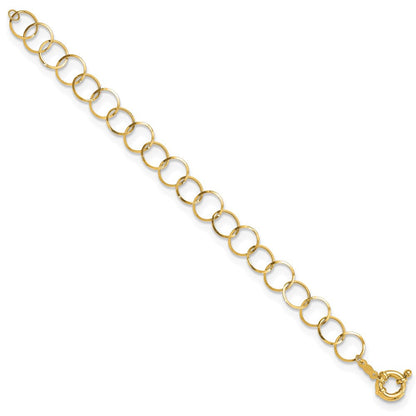 7.5 Zoll 14K Kreis Gliederarmband