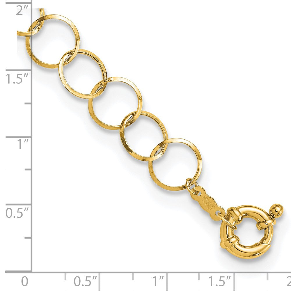 7.5 Zoll 14K Kreis Gliederarmband