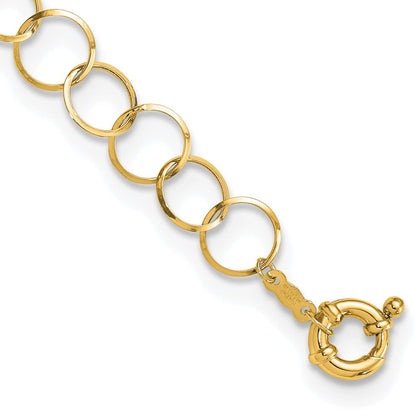 7.5 Zoll 14K Kreis Gliederarmband