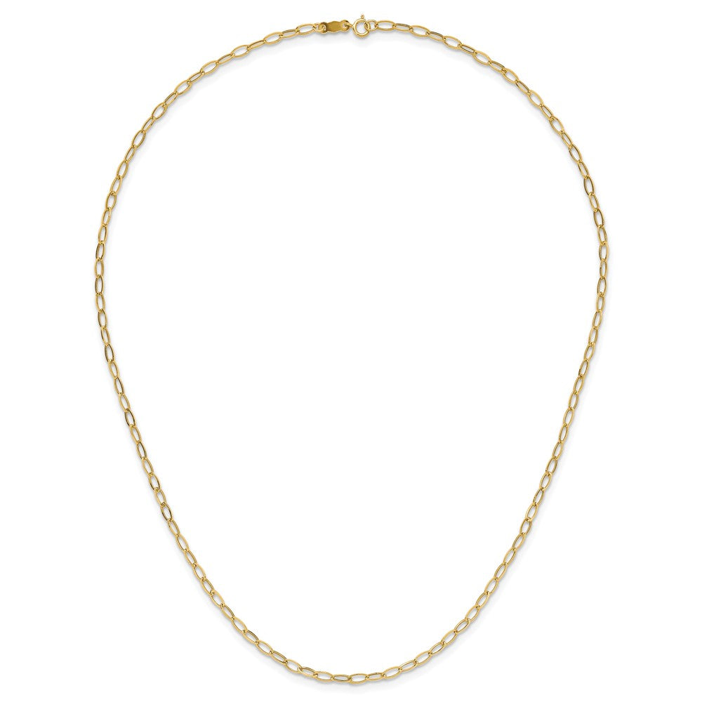 14K Gelbgold Oval Glieder Halskette