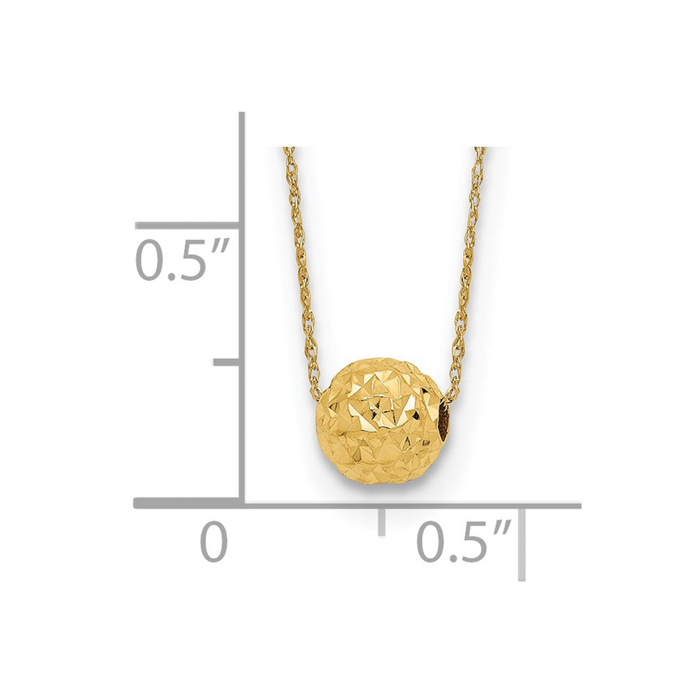 14K Gelbgold Perle Halskette
