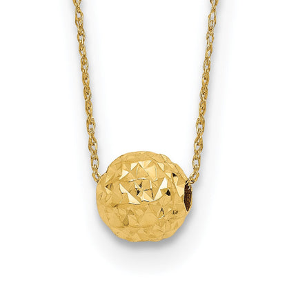 14K Gelbgold Perle Halskette