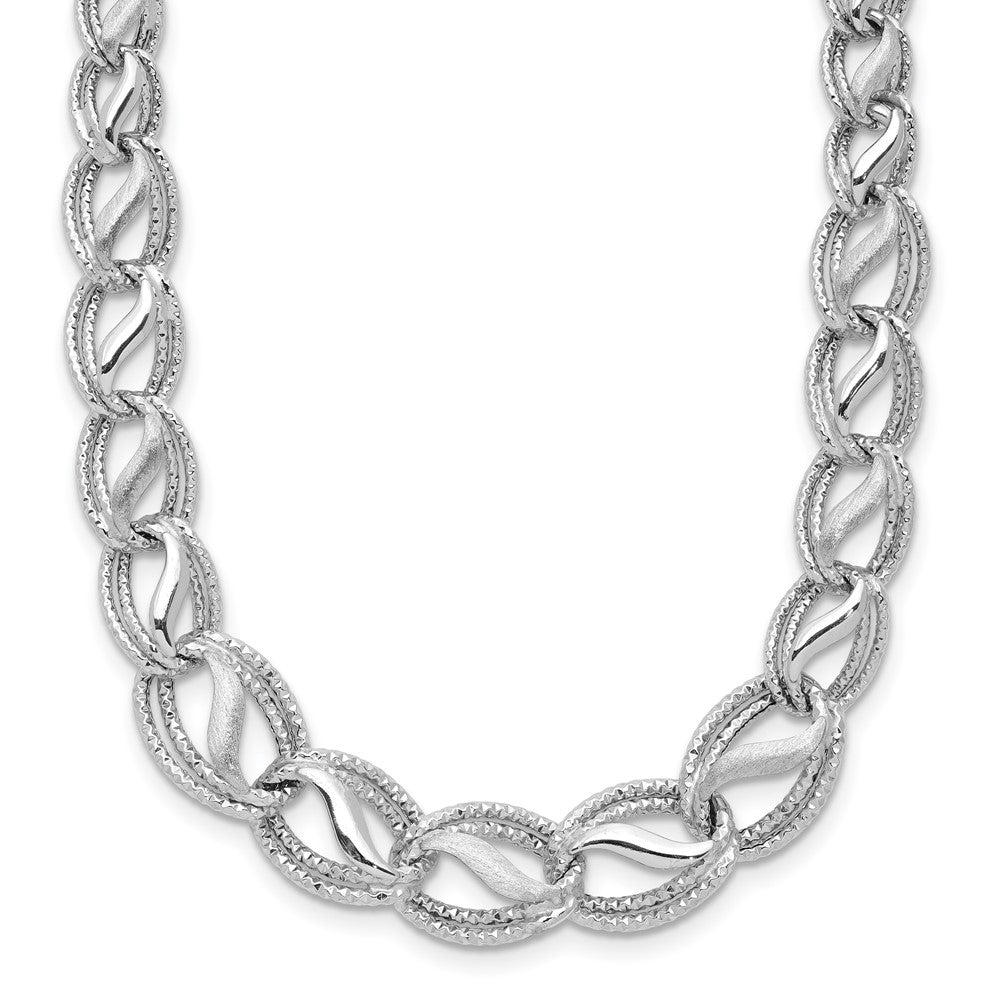 14K Weißgold Diamantiert Halskette