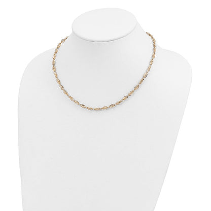 14K Gelbgold Fantasieglieder Halskette