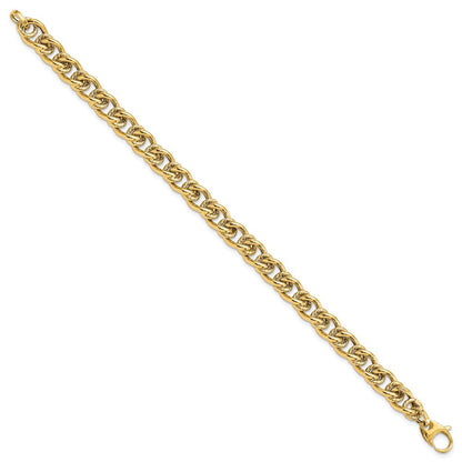 7.5 Zoll 14K Poliert Fantasieglieder Armband