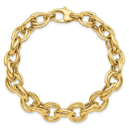8 Zoll 14K Poliert Fantasieglieder Armband