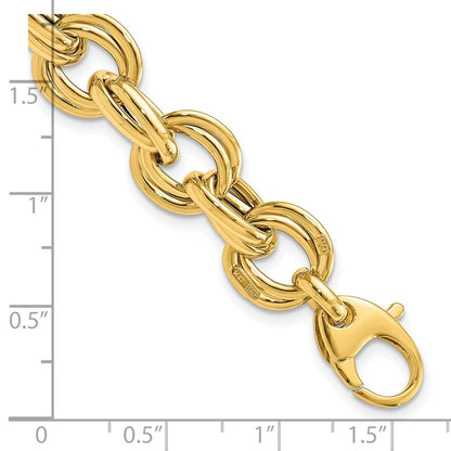 8 Zoll 14K Poliert Fantasieglieder Armband