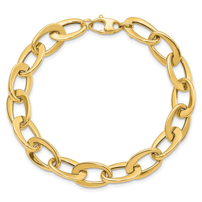 8 Zoll 14K Poliert Fantasieglieder Armband