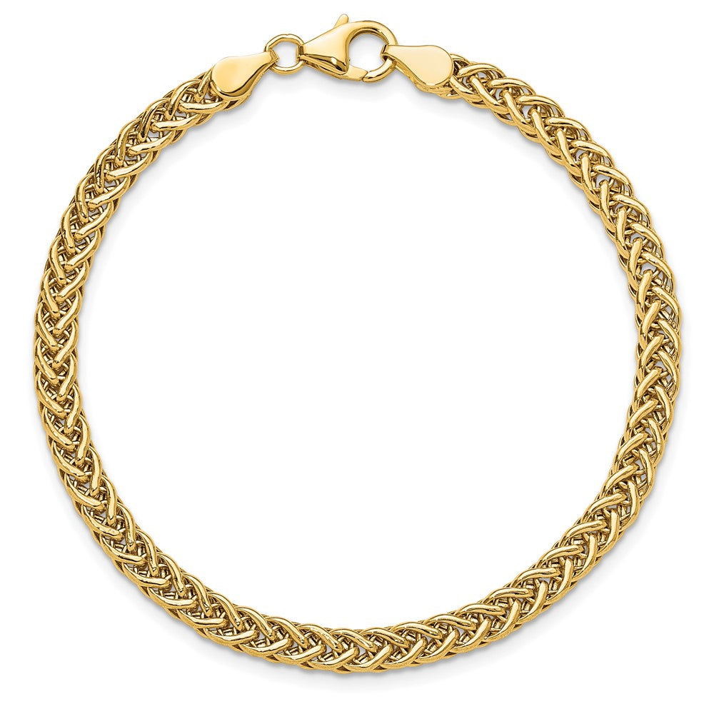 7.5 Zoll 14K Poliert Fantasieglieder Armband