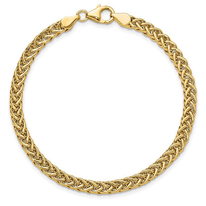 7.5 Zoll 14K Poliert Fantasieglieder Armband