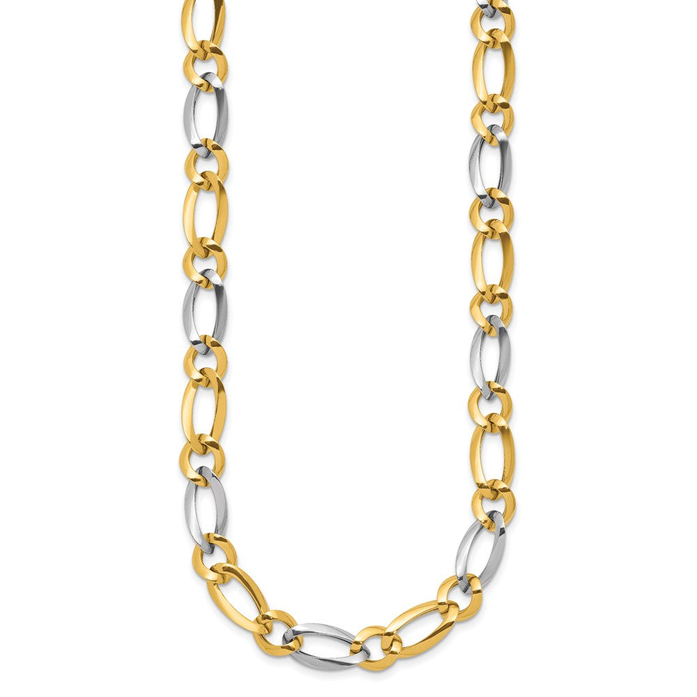 14K Bicolor Poliert Halskette