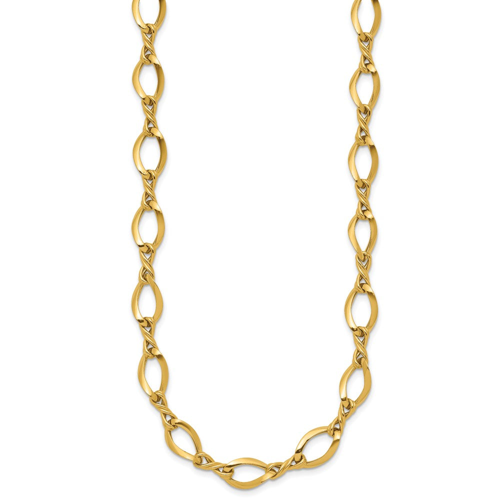 14K Gelbgold Fantasieglieder 18 Zoll Halskette