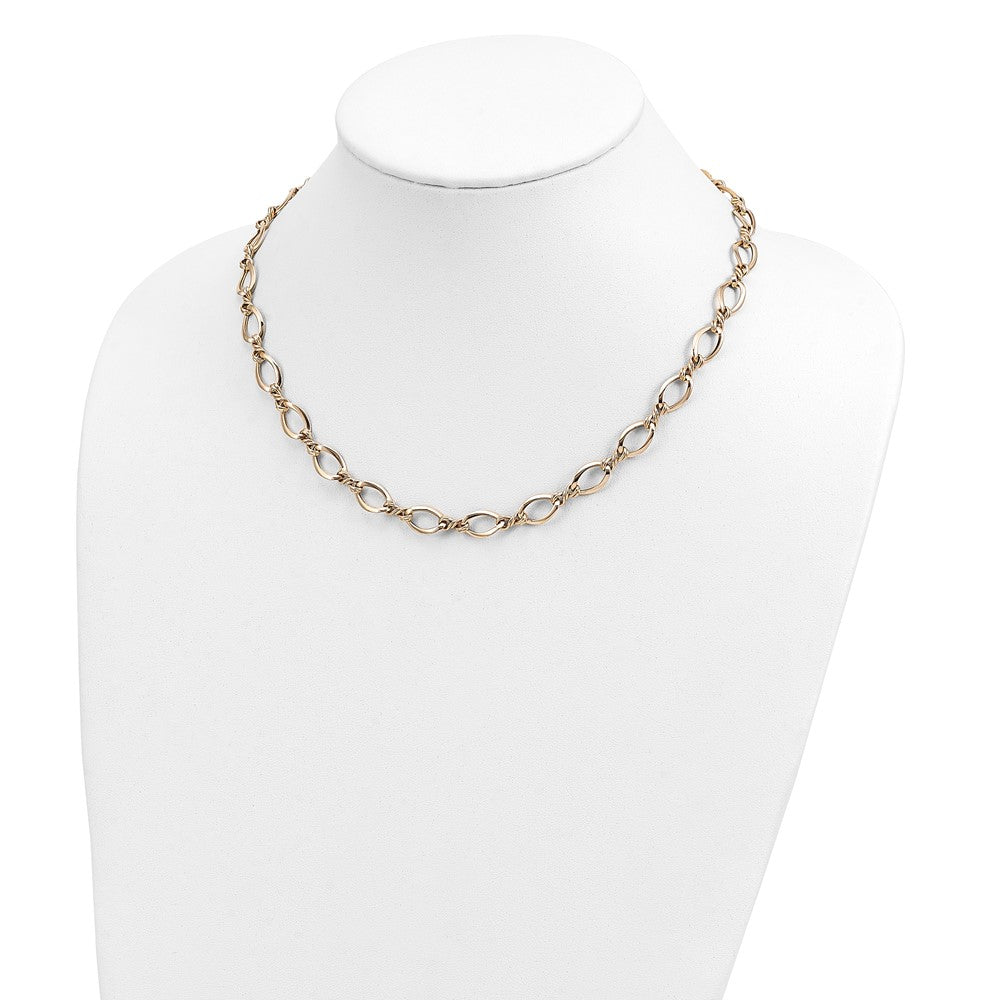 14K Gelbgold Fantasieglieder 18 Zoll Halskette