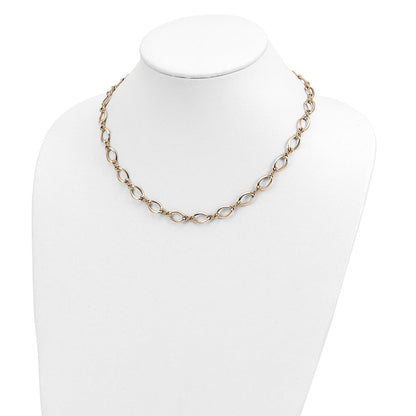 14K Gelbgold Fantasieglieder 18 Zoll Halskette