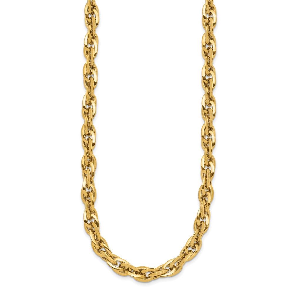 14K Gelbgold Poliert Fantasieglieder Halskette