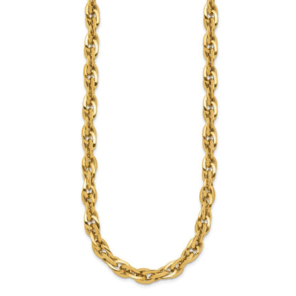 14K Gelbgold Poliert Fantasieglieder Halskette