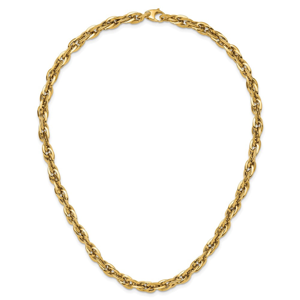 14K Gelbgold Poliert Fantasieglieder Halskette